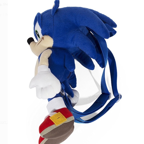 🆕 sonic the hedgehog plush backpack 🎒 🎁 - Picture 2 of 4